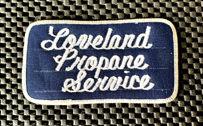 LOVELAND PROPANE SERVICE EMBROIDERED SEW ON PATCH LP GAS 4 1/2