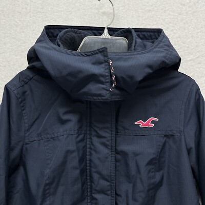 Hollister All Weather Winter Jacket Women's Size XS - Navy Blue