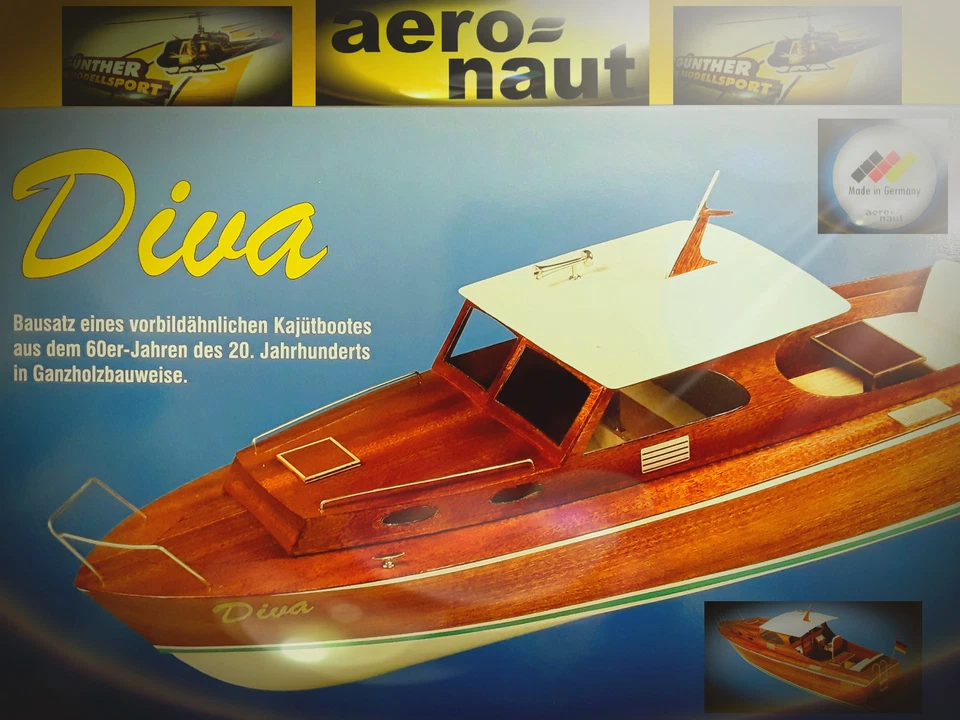 Diva Kajütboot, Nr. 3093/00 v. aeronaut / Günther Modellsport, LAGERND!! - Bild 4 von 4