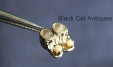 Original Unique Adorable Baby Pom Pom Booties Charm - Sterling Silver