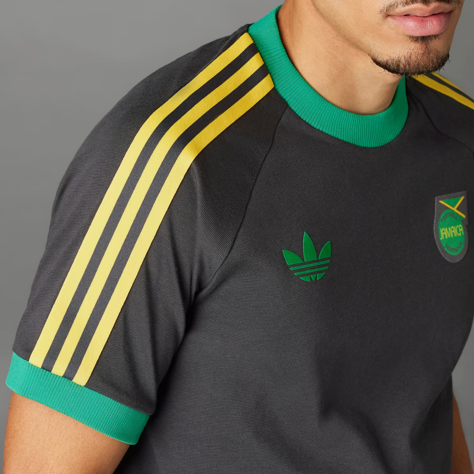 adidas Originals Men's Adicolor OG Jamaica Trefoil 3-Stripes Trefoil Tee IT7807 image 8