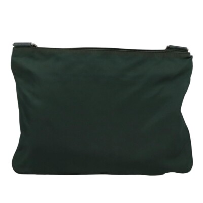 PRADA Shoulder Bag Nylon Green Auth 111079 | eBay