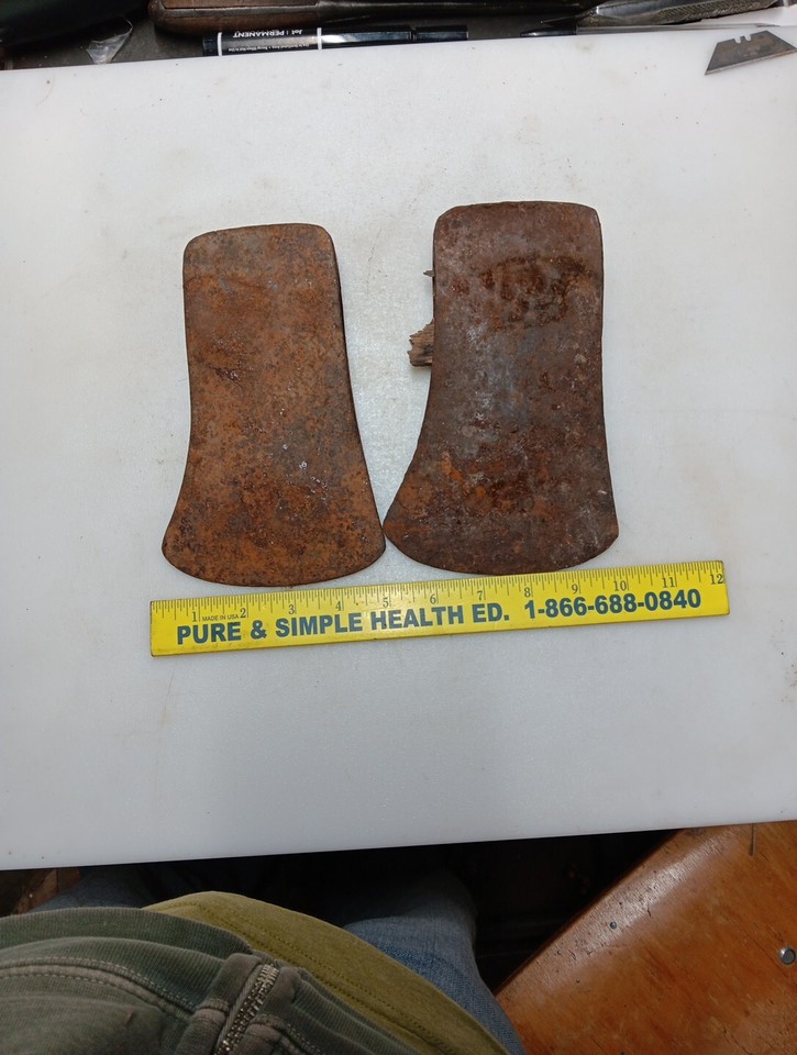 2 Lot Axe Heads 4LB Vintage eBay