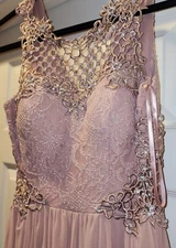 City Studios Prom Gown - Embellished Illusion Tulip Dress SIZE 0