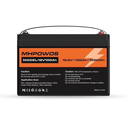 LiFePO4 Akku 100Ah 12 V Lithium Batterie BMS batterie lifepo4 12v 100ah 1280Wh - Bild 12 von 13