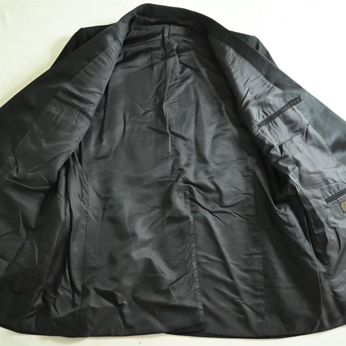 Vtg Mens 48L 38x32 Black Single Button Peak Lapel Bootcut Mens Tux Tuxedo - Picture 6 of 12