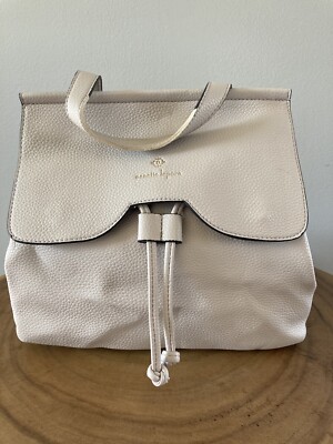 Nanette Lepore Backpack Purse Cream Medium Size 11x11 | eBay display picture 2