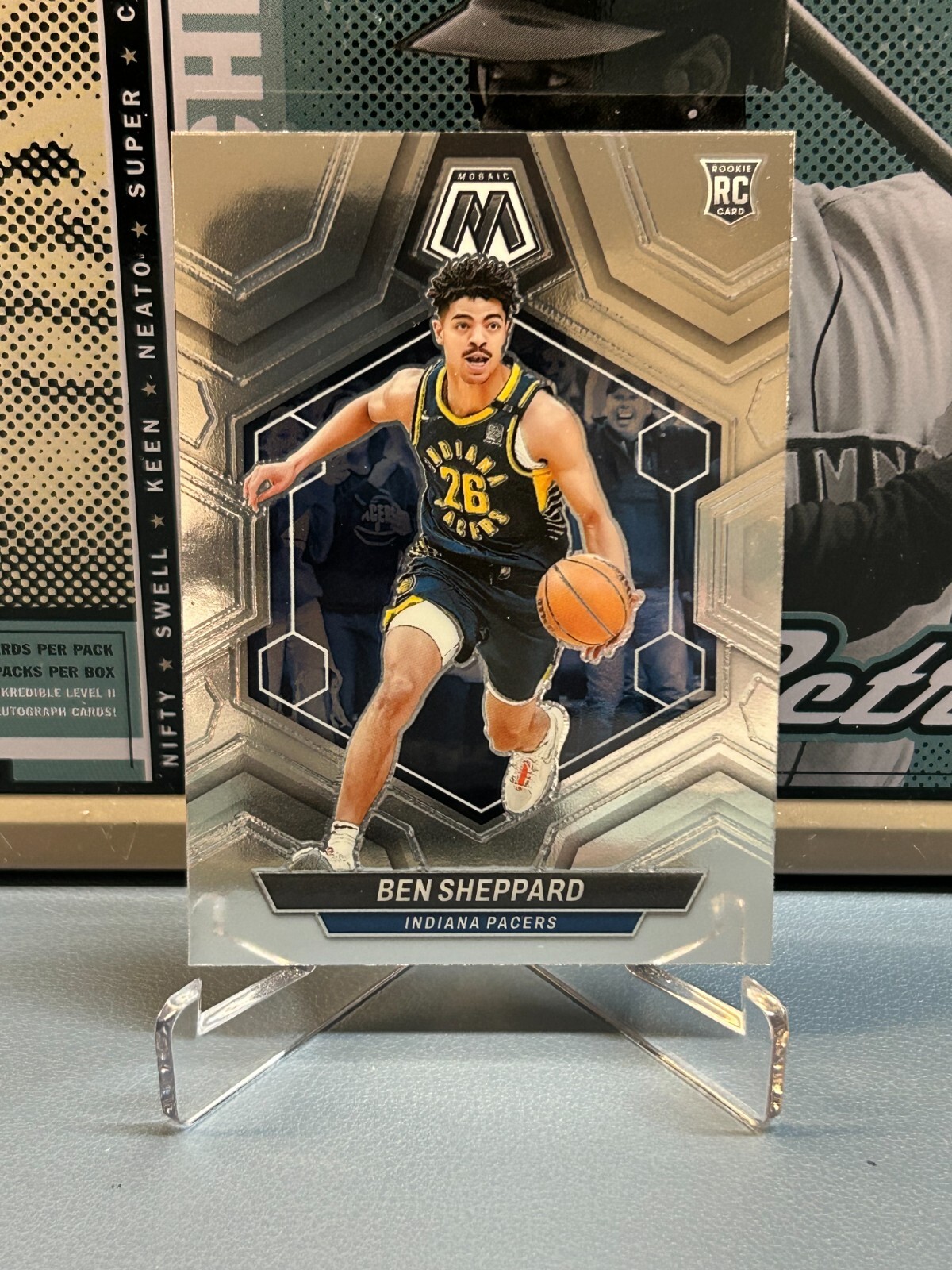 2023-24 Panini Mosaic #244 Ben Sheppard RC
