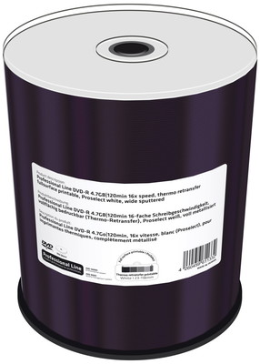 100 Professional Rohlinge DVD-R full printable Thermo proselect 4,7GB Spindel
