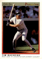 1991 O-Pee-Chee Premier #88 Tim Naehring Boston Red Sox