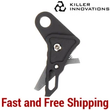 Killer Innovations Velocity Trigger Shoe for Glock Gen 1 2 3 4 Black Grey Safety