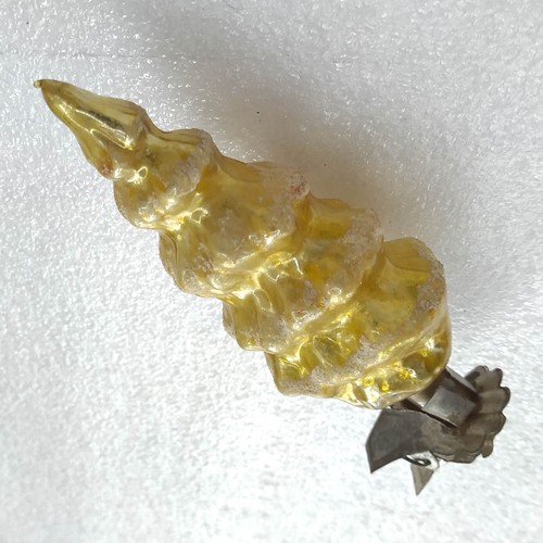 Rare Vintage Mercury Glass Christmas UdSSR Ornament Xmas Antique Decor Fir-Tree - Bild 3 von 5