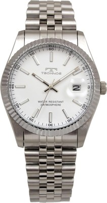 Technos Watch Date T6C10SW Men's Silver