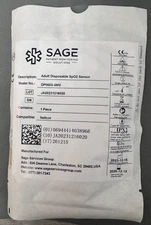 Sage Nellcor Adult Disposable SpO2 Sensor, Lot of 24, Model-DP060X-09M