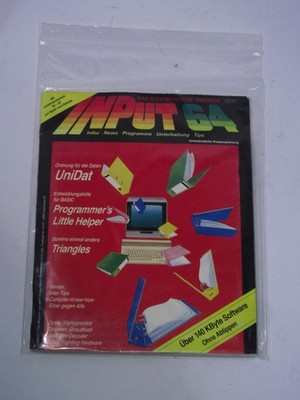 INPUT 64  12 / 1987 COMMODORE C 64 128 DISK VINTAGE UTIL'S SPIELE