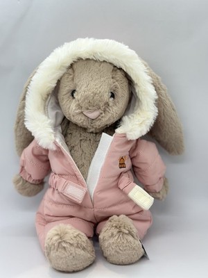 Jellycat Official Authentic Special Series Bashful Bunny Wear Snow