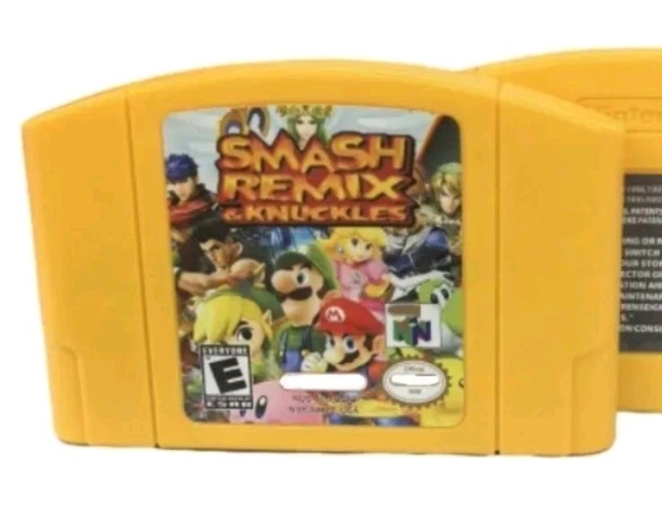SMASH REMIX & KNUCKLES! N64 (US VERSION) 2025 VIDEO GAME🕹(NEEDS EXPANSION PACK)