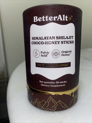 Better Alt Himalayan Shilajit Choco  Honey Sticks On The Go Energy 30 Sticks