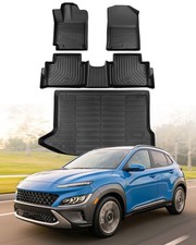CreekT  for Hyundai Kona Floor Mats 2018-2023 No for EV ,All Weather Heavy
