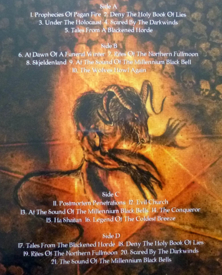 ENTHRONED - Prophecies Of Pagan Fire - 2021 UK 2x12” Vinyl LP Set - New & Sealed - Image 3 of 3