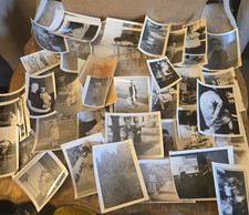 Vintage B W Snapshot Lot Of 50 Original Random Old Photographs,Slides,Negatives