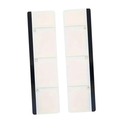 2 Stück Computer-Monitor-Memoboards, Nachrichtentafeln, Acryl, platzsparende