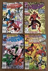 Amazing Spider-Man lot set 340 341 342 343 1990 Avg FN+ 6.5 Powerless parts 1-3