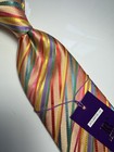 NWT VERSE 9 MULTI COLOR GEOMETRIC STYLE PRINT SILK DESIGNS NECK TIE & HANKY