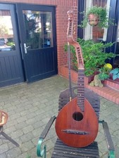 Antike Bass/Gitarren-Laute "Schrammel-Mandoline" , 12-saitig, ca. 1880–1900
