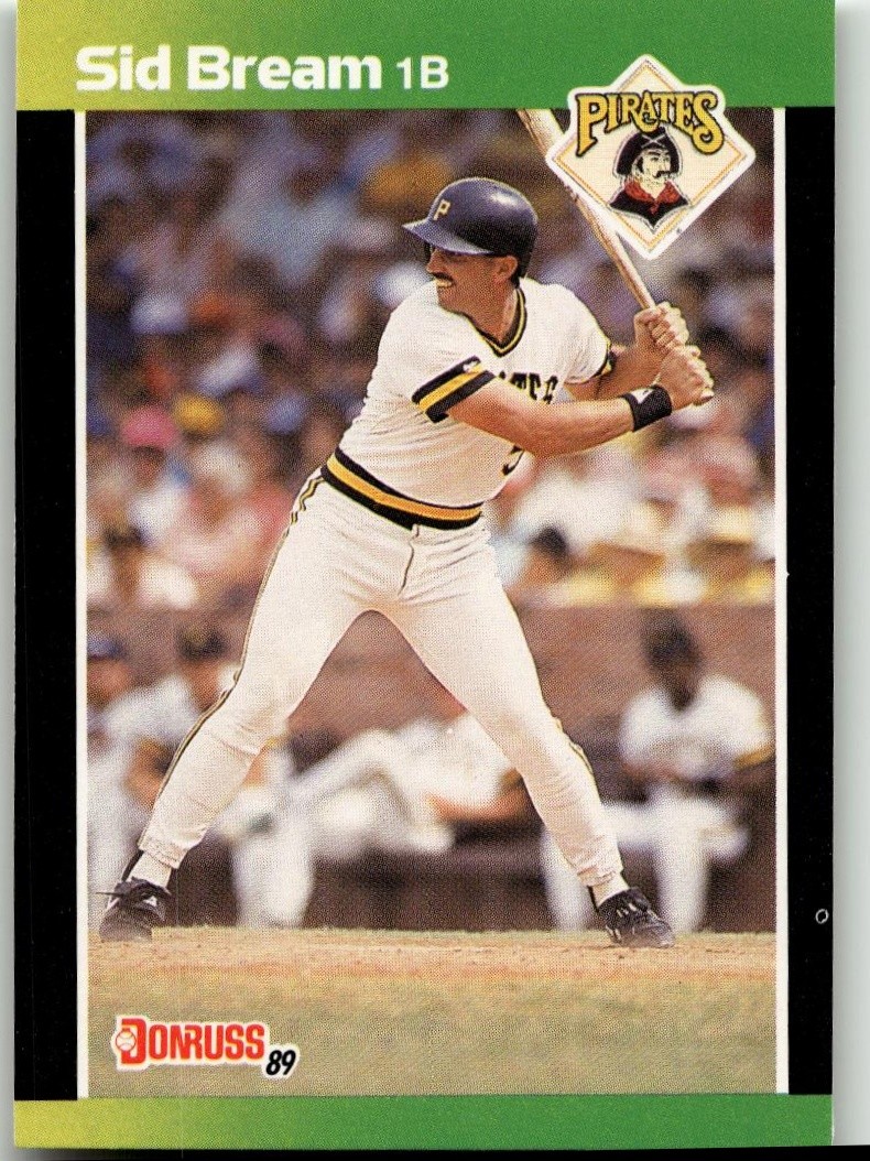 Sid Bream 1989 Donruss Baseball's Best Baseball Pittsburgh Pirates