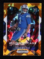2021 Panini Prizm Draft Picks All-American Orange Ice Zach Wilson #182 0t1
