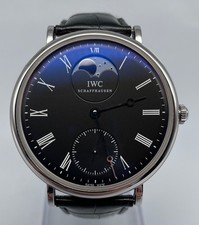 IWC Potofino Moon Phase Watch, Mechanical, 46MM, Roman Numerals, 3ATM, 18 Jewels