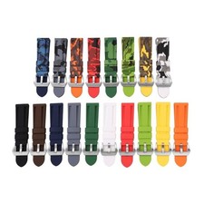 Watch Band Strap 20 22 24 26mm Waterproof for Panerai Diver Mens Silicone Rubber