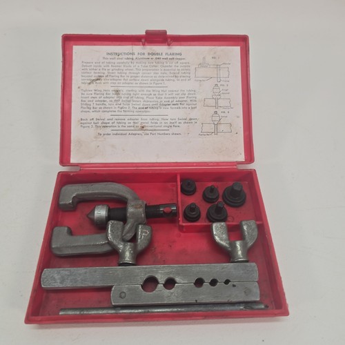 K-D Tools 2199 Double Flaring Tool Kit 45° 3/16-1/2 in Pipe Sizes
