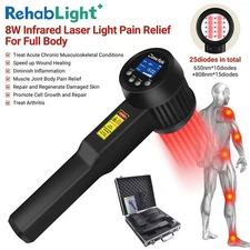 8W Class 4 Laser Medical Therapy for Knee Pain 650nm 808nm Soft Laser Treatments