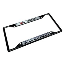 Chevrolet Z71 Silverado Black License Plate Frame Licensed