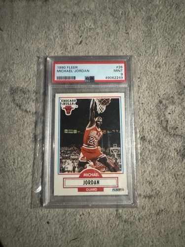 Fleer 1990 Fleer Michael Jordan #26 PSA 9 Graded Chicago Bulls NBA Card