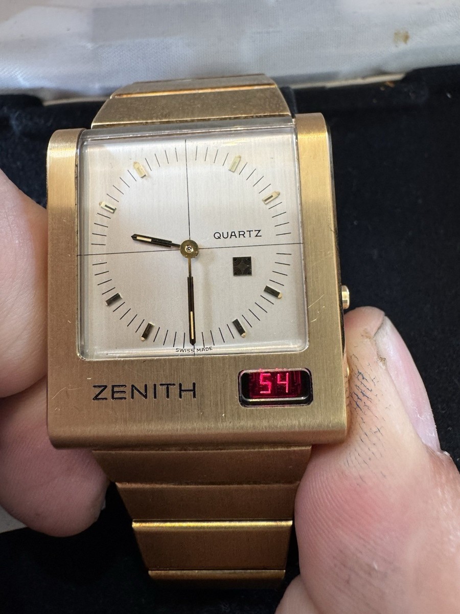 NOS Fully Serviced Vintage Zenith Future Time Command LED Ana-Digi