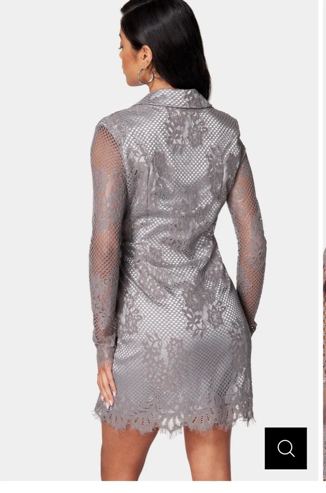 Vestido mini blazer de encaje Bebe talla mediana Foto 2 de 3