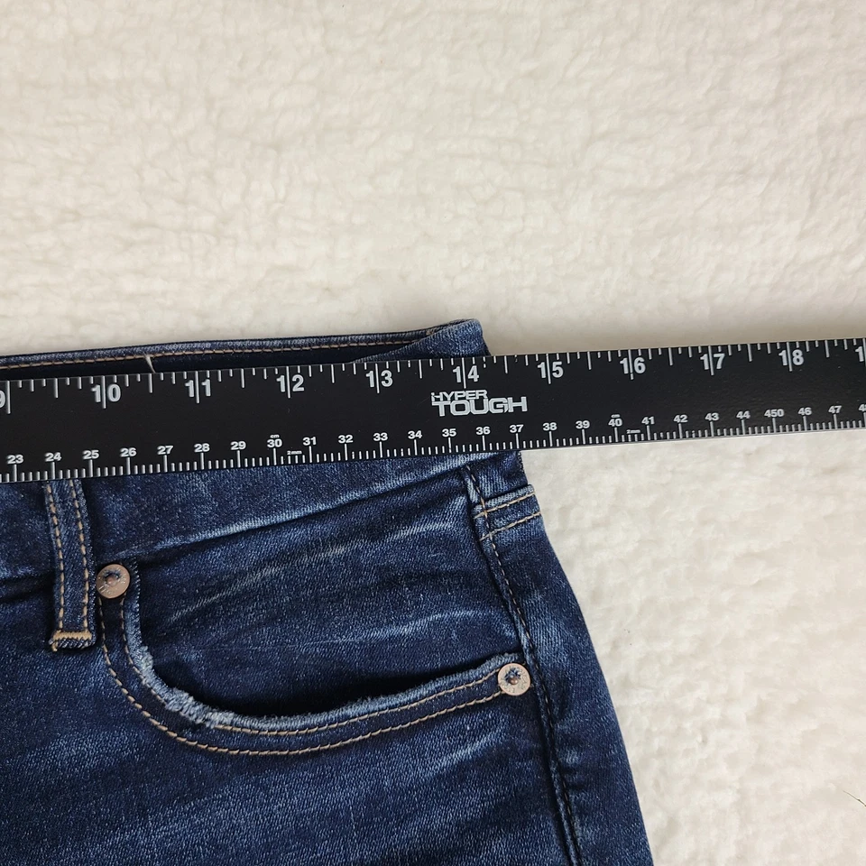 American Eagle Jeans Women 8 Blue Curvy Super High Rise Flare Next Level Stretch - Image 3 of 4