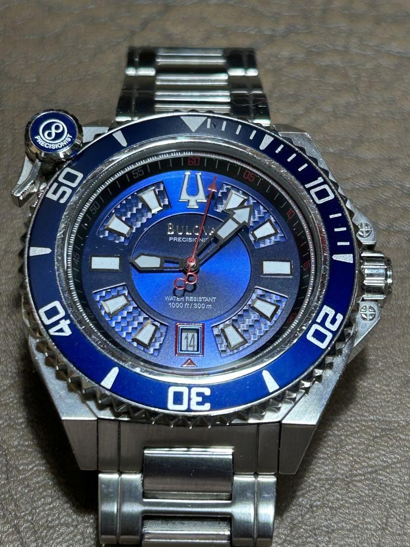 Bulova Precisionist 300m 防水 時計 BULOVA Precisionist Diver Watch Quartz 300m Smooth Sweep