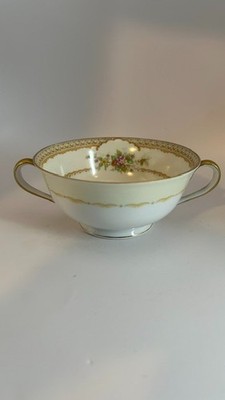 VINTAGE NORITAKE PORCELAIN MORIMURA PATTERN CREAM SOUP BOWL CIRCA 1933 SET OF 9