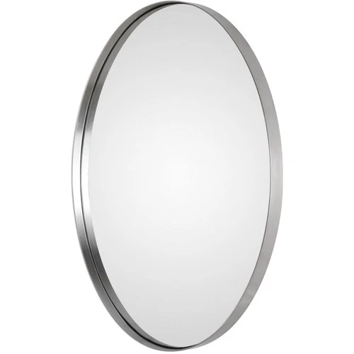 Uttermost 09354 Pursley 30 X 20 inch Plated Brushed Nickel Wall Mirror - Picture 2 of 4