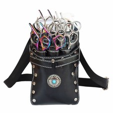Barber Scissors Bag Hairstylist Waist Bag 7-Slot Detachable Scissor Holder DSUA