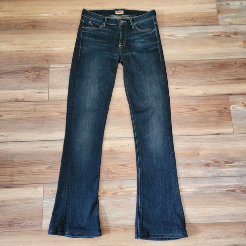 Mother Jeans Damen 26 Dunkelblau Runaway Jaded Bootcut Mid-Rise Denim