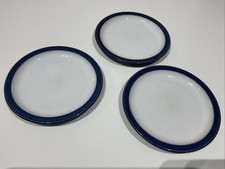 Denby Imperial Blue 17cm Side Plates Used