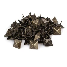 100Pcs Bronze Upholstery Tacks Square Head Bubble Nails Upholstery Nails Furn...