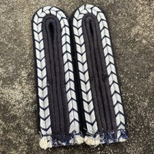 ORIGINAL WWII WW2 German Railway Police Wachtmeister Tunic Shoulder Board Pair