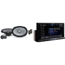 Alpine ILX-507 7-Inch Multimedia Receiver w/ R2-S69C 6x9" Comp Bundle