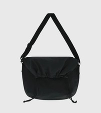 UNIQLO U Drawstring Shoulder Bag Black/ Casual Crossbody Tote